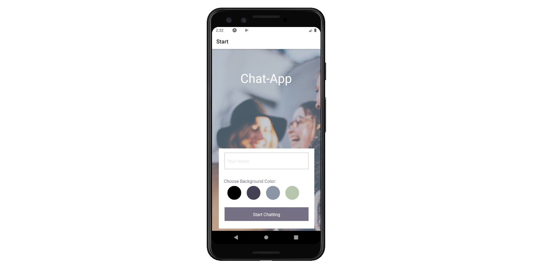 Chat-app website photo