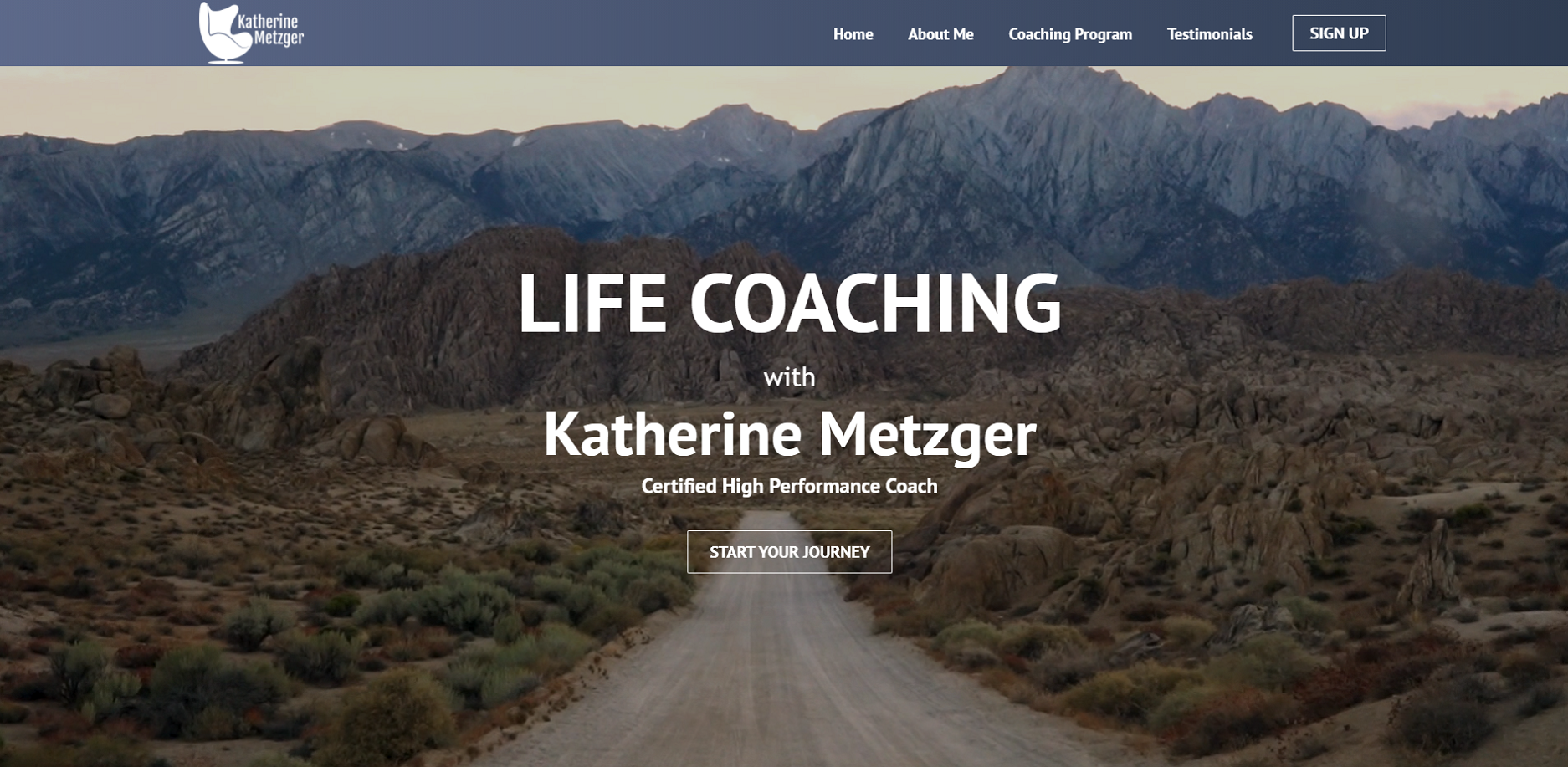 Life coaching website photo